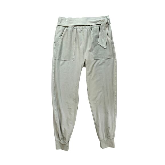 Saturday Sunday Pants - Saturday Sunday Joggers Womens S Small Lighthouse Cotton Blend Belted Ring Pants
